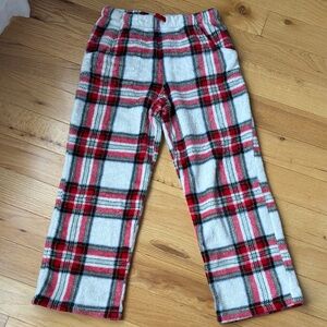 Wonder Nation Red and White Plaid Kids Pajama Bottoms